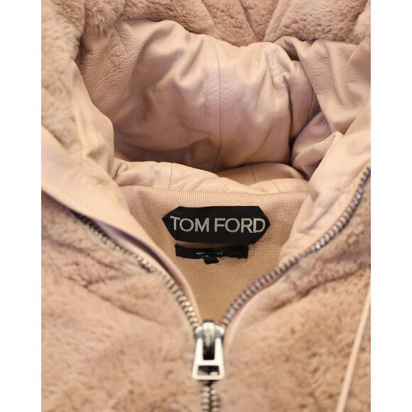 Tom Ford Oversized Faux Fur Puffer Coat in Pink Polyester - Picture 4 of 4